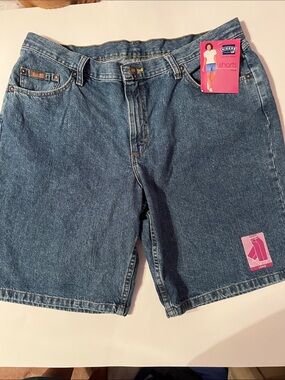 Lee Rider Blue Denim Jean Shorts NEW with TAGS Size 18